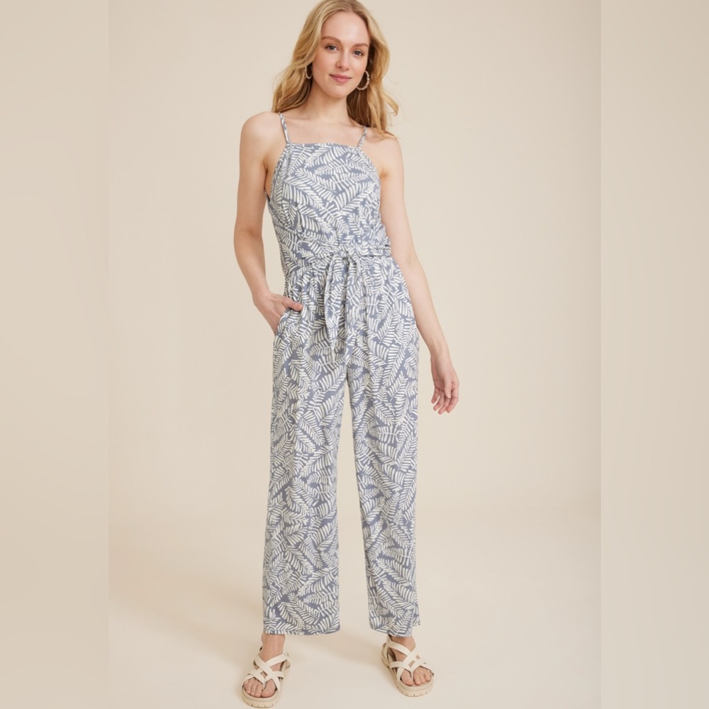 Maurice’s 24/7 Tie Front Jumpsuit Large